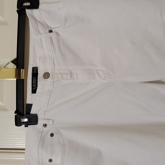 Ralph Lauren white high rise skinny crop jeans - Picture 3 of 8